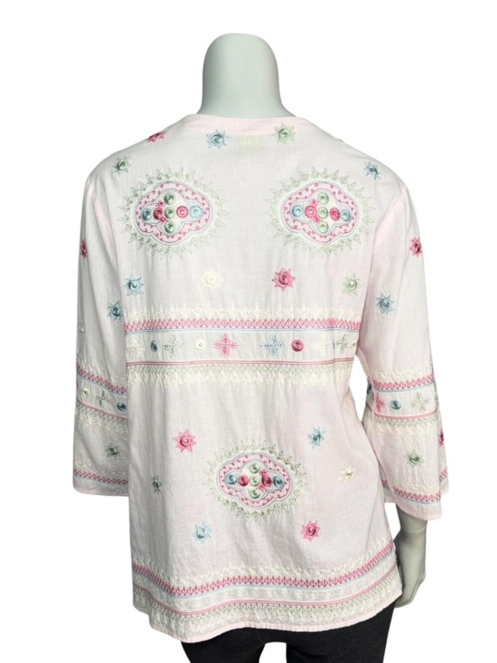 CJ Laing Boho Embroidered Cotton Tunic - Picture 4 of 7